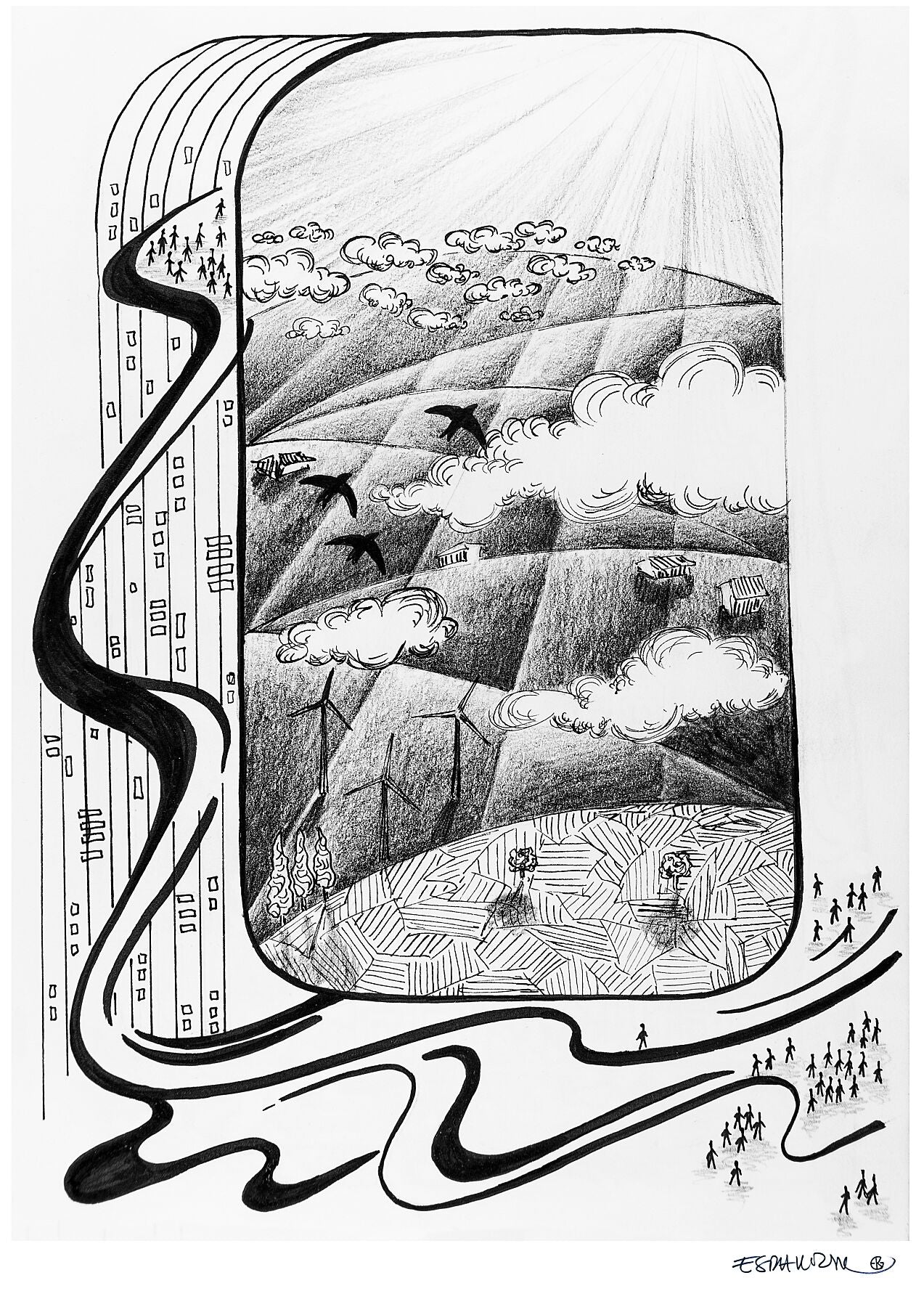 DAY100 of 365DRAWINGS by EKG